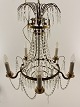 Prism chandelier with 5 lights 50 x 80 cm. is approx. 1950 subject no. 519433