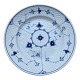 Bing & Grøndahl, Blue painted, Mussel painted, Iron porcelain, Lunch plate #1007, 21 cm in ...