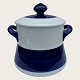 Rørstrand, Blue Koka, Pot with lid #6, 21cm high, 19cm in diameter, Design Hertha Bengtson ...