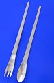 Georg Jensen 
Steel flatware, 
"AJ" Design 
Arne Jacobsen. 
AJ Salad set, 
AJ Salad spoon 
length ...