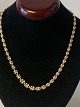 Knude Necklace with progression in 14 carat GoldStamped 585Length 44 cm approxWidth ...