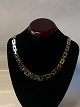 Block Necklace 3 RK with progression in 14 carat GoldStamped 585Length 42 cm approxWidth ...