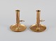 Ystad Metall, Sweden, 1970s, a pair of brass chamber stands.
Swedish design.