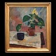 Olaf Rude, 1886-1957, oil on canvasStillife with flowers and bowl on a tabeSignedVisible ...