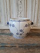 Royal Copenhagen Blue fluted flower pot No. 126, Factory second Height 17 cm. Diameter 20 ...