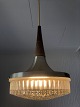 Ceiling lamp in 
teak wood, 
glass and metal 
from the 1960s. 
diameter 
approx. 20 cm, 
height ...