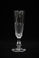 Classic, old French mouth-blown champagne flute / glass. H:approx. 17.8 cm. Dia.:approx. 5.5 ...