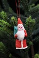 Old Christmas ornament / Christmas tree decoration in the form of a small Santa Claus with a ...