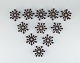Jens H. 
Quistgaard, 
collection of 
candlesticks in 
cast iron.
A total of 11 
...