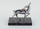 Michel Decoux, 
(1837-1924) 
Belgian 
sculptor, Art 
Deco sculpture 
of roaring stag 
in silver ...