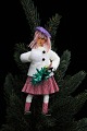 Unique 
Christmas tree 
decorations in 
the form of a 
handmade 
Christmas girl 
made of paper, 
felt, ...