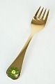 Georg Jensen Annual fork, Gilt Silver, title "Erantis", 1982
Great condition
