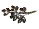 Large silver brooch with leaves and flowers from around 1940 to 1950.Length 8.0 cm., width ...