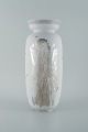 Stig Lindberg 
for 
Gustavsberg, 
Sweden. Large 
"Grazia" 
ceramic vase 
with silver 
inlay in the 
...
