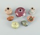 Swedish studio 
potters, seven 
miniature 
vases, jugs and 
snail shells 
etc.
Late 1900s.
In ...