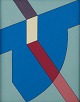 Kristin Rapp, 
listed Swedish 
artist, oil on 
panel.
Composition 
with geometric 
forms.
Dated ...