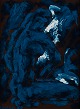 Panos Tsarouhas (born 1928). Greek artist living in Sweden.
Oil on panel, abstract female figure.