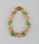 Murano, Italy. 
Art glass 
necklace in 
different 
colored glass.
Approx. The 
1970s
In perfect ...