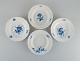 Four antique Meissen deep plates.
Hand painted with blue flowers and butterflies.