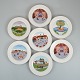 Villeroy & Boch 
Naif dinner 
plates in 
porcelain. A 
set of seven 
dinner plates 
decorated with 
...