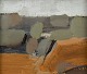 Hans Hedenström.
Modernist landscape.
Oil on plate.