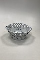 Royal Copenhagen Blue Fluted Full Lace Fruit Basket No 1052