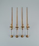 Skultuna, 
Sweden, four 
brass 
candlesticks 
for wall 
hanging.
Designer by 
Pierre Forsell. 
...