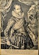 Portrait of 
King Christian 
IV. 1625. 
Copper 
engraving. Made 
by Joannes 
Muller, after 
painting by ...