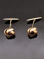 14 carat gold knot cufflinks