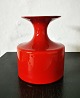 Large model: Red and white Carnaby vase from Holmegaard Glaswork. In good condition with no ...