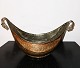 Turkish Islamic 
Kashkul 
bed-shaped bowl 
in copper metal 
from the 19th 
century. Well 
patinated ...