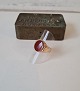 Vintage men's ring in 14 kt gold adorned with Carnelian Stamp 585 Ring size 58
