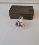 Vintage men's ring in 8 kt gold Stamped twice master stamp Ring size 71
