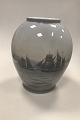 Royal 
Copenhagen Vase 
decorated with 
Ship motif. No. 
1508/35B. H: 30 
cm(11 3/16")