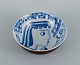 Gunnar Nylund 
for Rörstrand, 
Sweden, unique 
ceramic bowl 
hand painted 
with woman in 
...