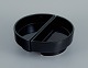 European studio 
potter. 
Two-piece 
unique bowl in 
black glaze.
Late 1900s.
Sticker.
In perfect ...