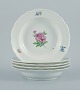 Meissen, 
Germany.
Five deep 
plates of 
porcelain 
decorated with 
flowers.
Early 20th ...