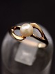 8 carat gold ring size 53 with genuine pearl subject no. 523531