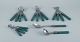 Albert, Italy.
Dinner cutlery consisting of eighteen parts.
New silver and green plastic.