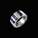 Sørresiig - Denmark. Sterling Silver Ring with Lapis Lazuli.Designed and crafted by Tine & ...