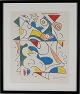 Ejler Bille 
(1910-2004 )
Abstract 
composition 
320/500 
Colour 
lithography in 
black wooden 
...