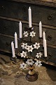 Old French 
church 
candlestick in 
bronze with 
fine old 
patina, 
decorated with 
10 old white 
opal ...