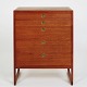 Børge Mogensen. 
Chest of 
drawers, model 
BM 57, made of 
teak wood on 
co-shaped legs.
Fittings of 
...