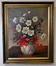 Westphal, Anna 
(1868 - 1950) 
Denmark: 
Flowers 
arranged on a 
table. Oil on 
canvas. Signed 
1933. ...