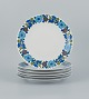 Paar, Bavaria, Jaeger & Co, Tyskland.
Et sæt på seks retro middagstallerkner i porcelæn med blomstermotiv.