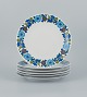 Paar, Bavaria, 
Jaeger & Co, 
Germany.
A set of six 
retro dinner 
plates in 
porcelain with 
a ...