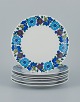 Paar, Bavaria, Jaeger & Co, Tyskland.
Et sæt på seks retro tallerkner i porcelæn med blomstermotiv.