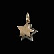 Toftegaard - Denmark. 14k Gold and oxidized White Gold Star Pendant.Designed and crafted by ...