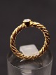 Georg Jensen 18 carat gold ring size 49 with diamond subject no. 524790