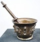 Mortar in 
bronze with 
pestle. Made in 
Spain. In good 
condition. The 
mortar is 9.5 
cm high and ...